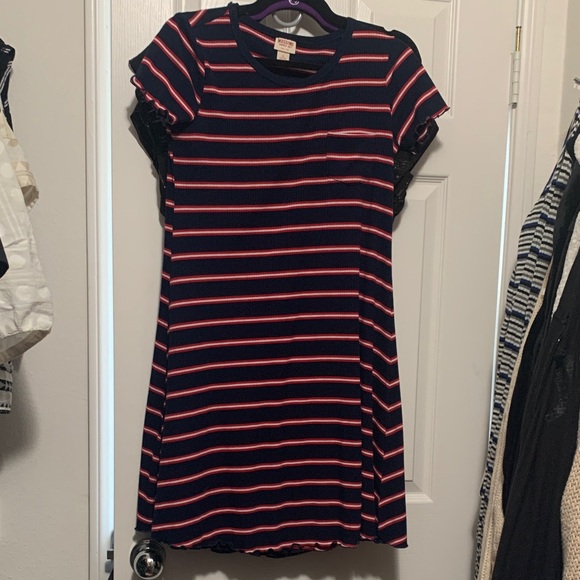 Mossimo Supply Co. Navy and Red Striped Dress - Picture 1 of 5